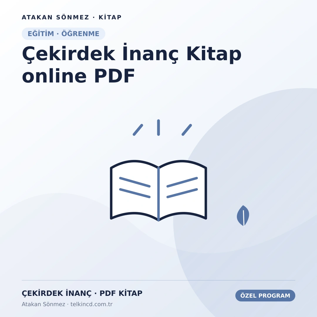 Çekirdek İnanç Kitap online PDF