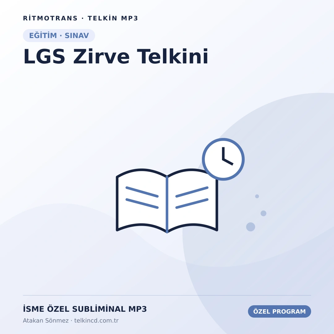 LGS Zirve Telkini | İsme Özel Telkin MP3